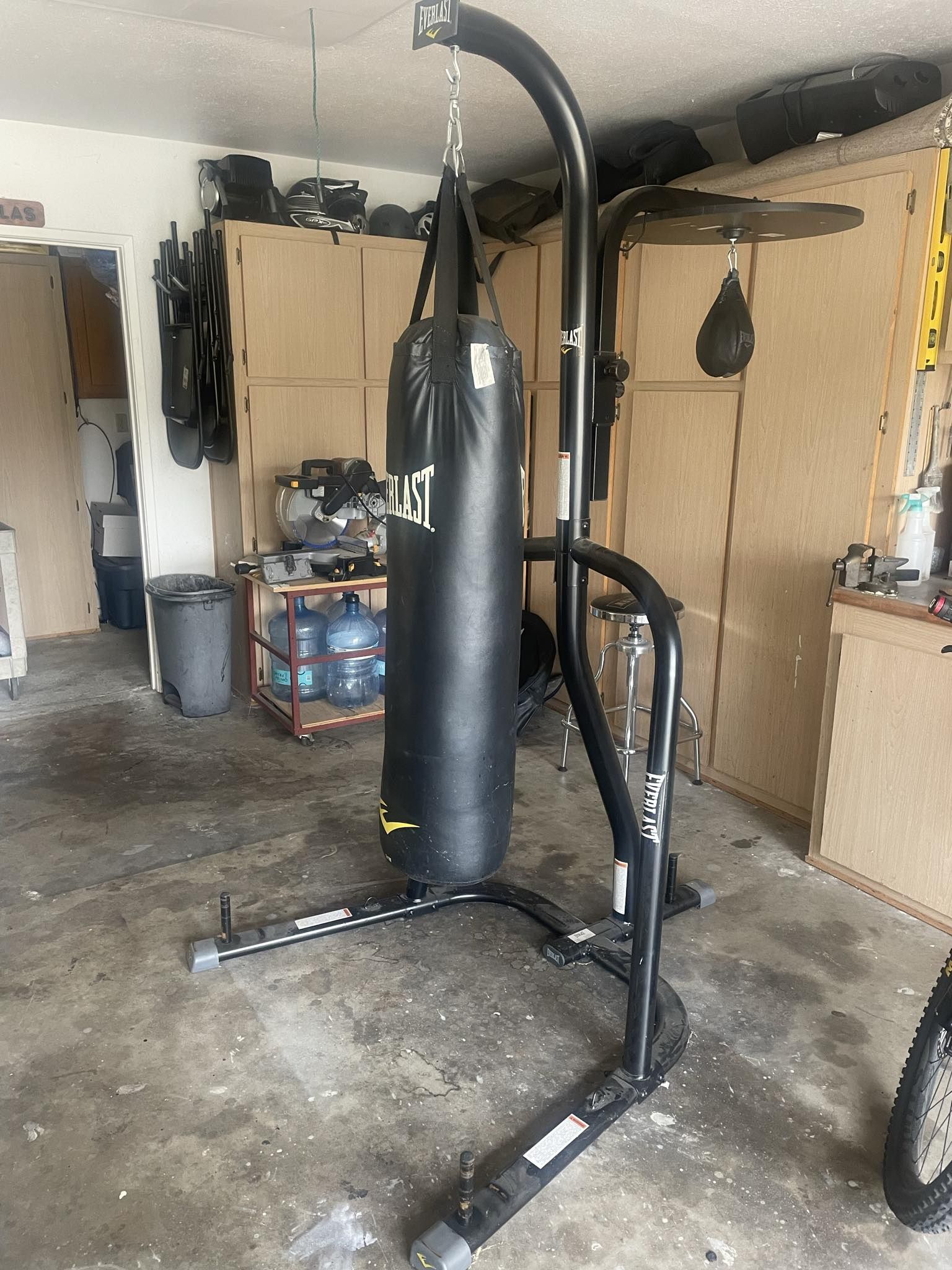 Punching Bag, Frame And Speed Bag