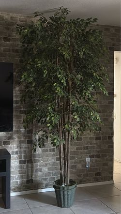 7ft Tall Artificial Trees (Set of 2) – Realistic Indoor/Outdoor Decor