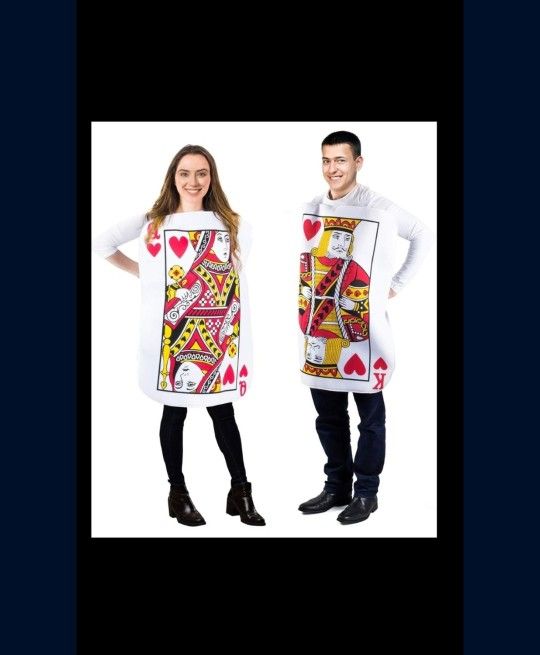 KING AND QUEEN OF HEARTS CARD SET