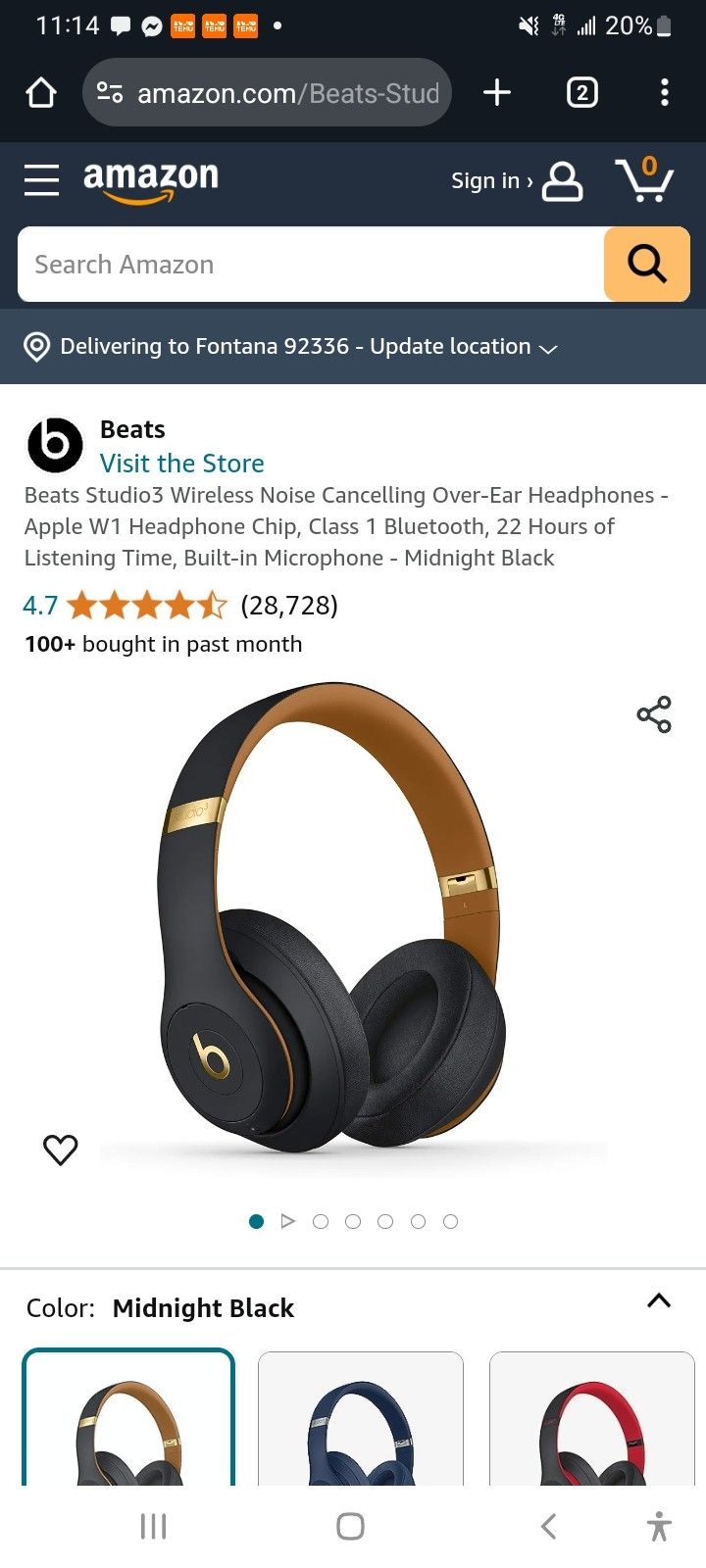Beats Studio 3 Head Phones