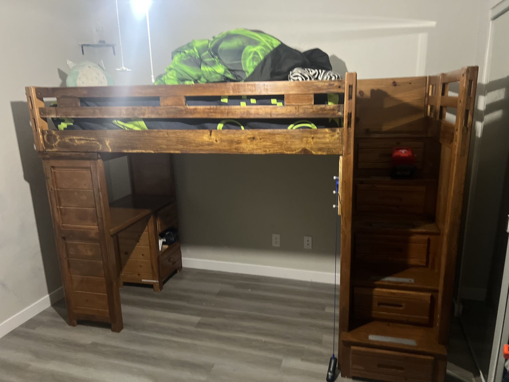 Loft Bed With Stairs And Desk 