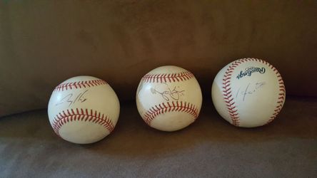Signed official MLB baseballs