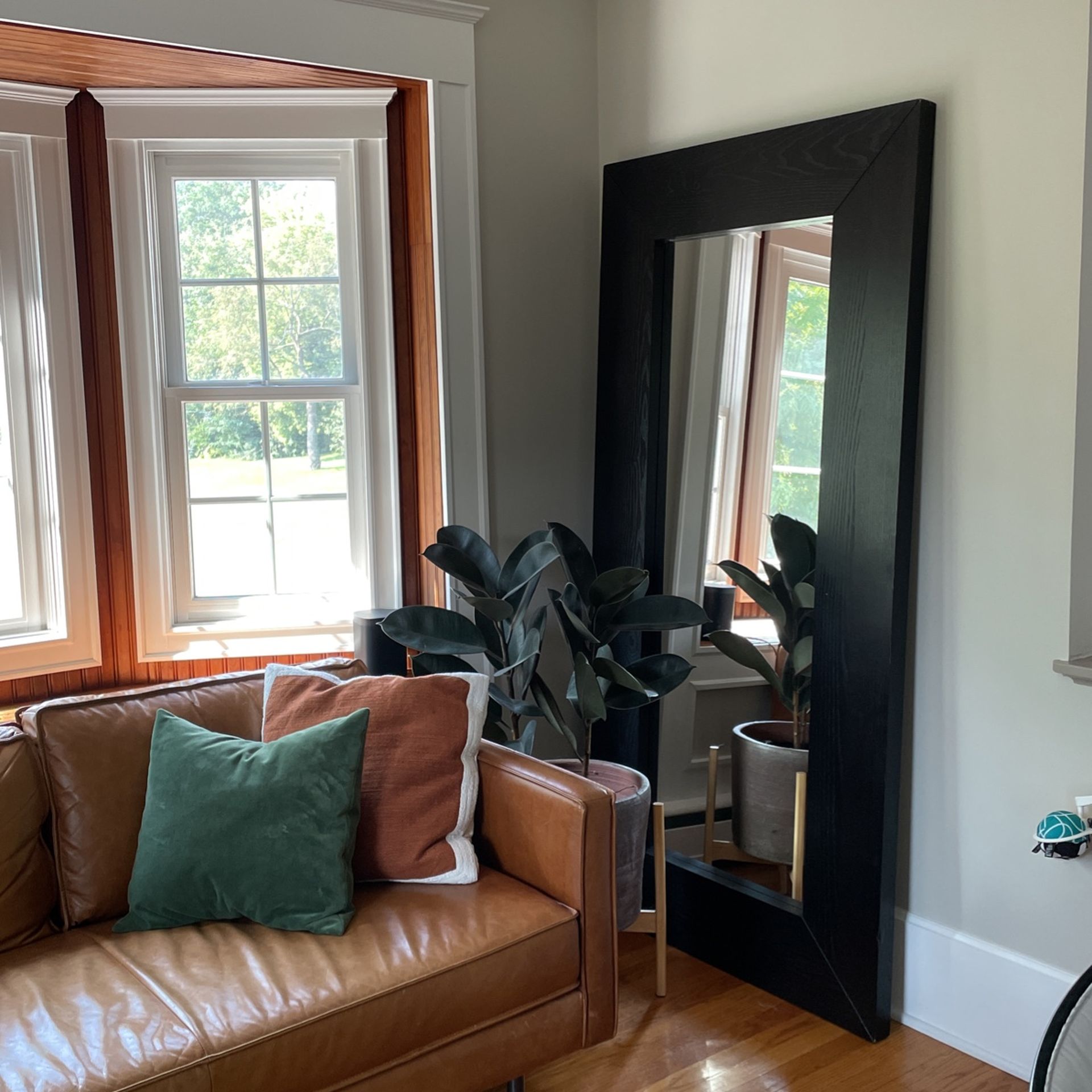IKEA Black Floor Mirror