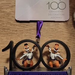 NWT Disney Chip & Dale 100 ornament