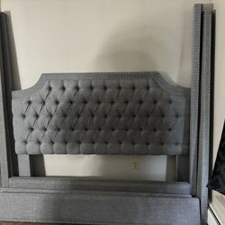 California King Bed Frame And Black Mirror 