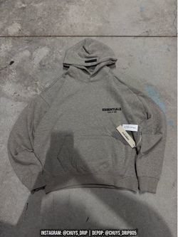 Fear Of God Essentials Dark Oatmeal Hoodie