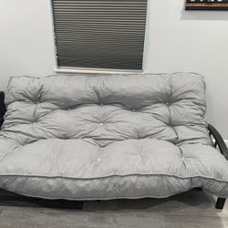 Black Metal Futon With Mattress