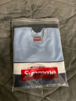baby blue an navy blue supreme shirt Men’s medium brand new