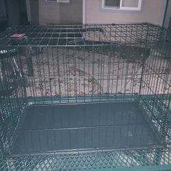 Metal Dog Crate With Custom Cover