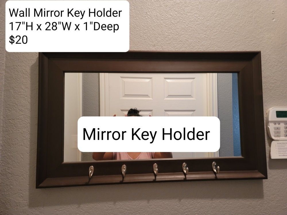 Wall Mirror Key Holder