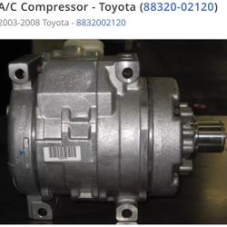 New A/C Compressor Denso 88(contact info removed)0 2003-2008 Toyota Corolla Matrix 1.8L brand new oem