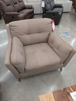 Holden Taupe Leather Chair 