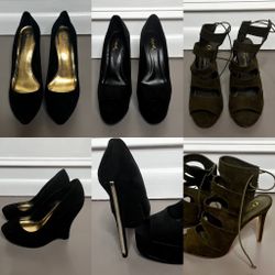 3 Pairs of Size 9 Heels 