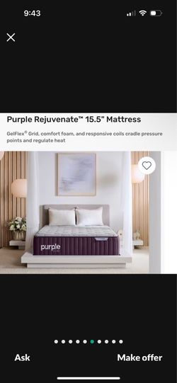 Purple rejuvenated luxe 15.5 mattress
