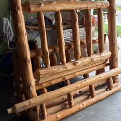 wooden queen bed frame