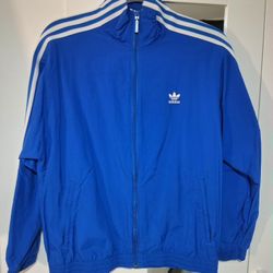 blue adidas jacket 