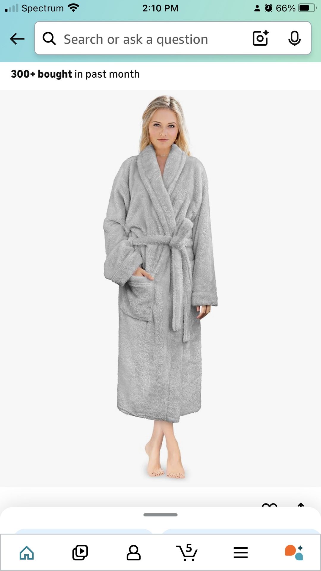Womens Plush Soft Robe 