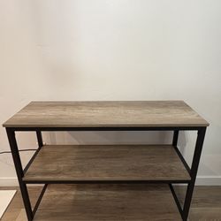 Open Shelf Console Table