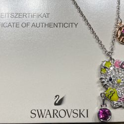 Swarovski Hello Kitty ♒️ Aquarius Necklace 