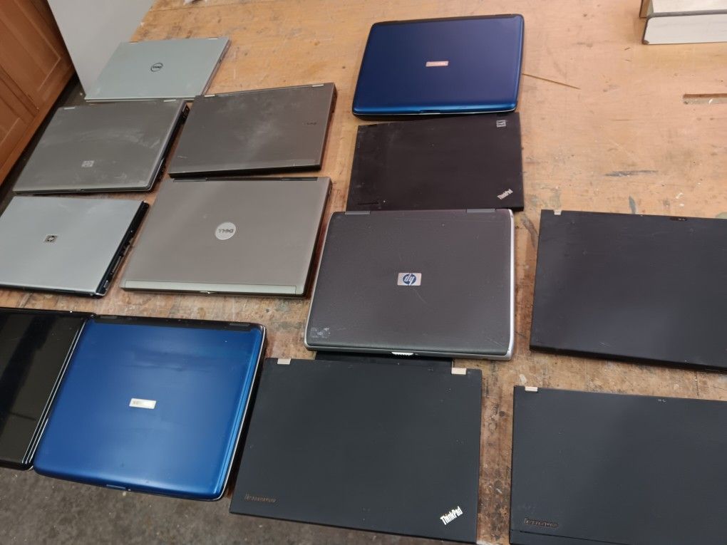 Laptop Computer Lot HP Dell Toshiba