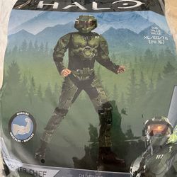 Halo Master chief Costume. XL 14-16