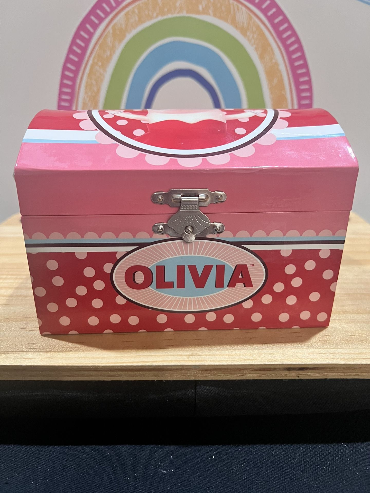 OLIVIA THE PIG - BALLERINA MUSICAL JEWELRY BOX (2010) IN EXCELLENT CONDITION