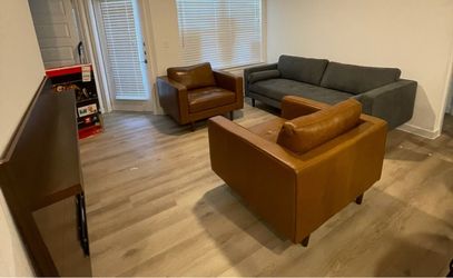 Mid Century Sofa Chair set of 2