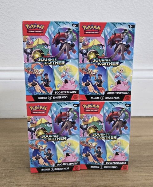 For Sale:
Brand New Still Sealed Pokemon Trading Card Game TCG Journey Together Booster Bundle