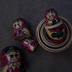Russian doll , Pink Set. 