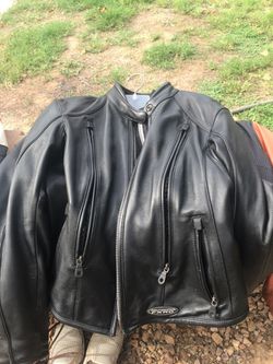 Woman's Harley FXRG leather jacket