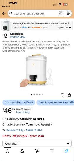 Bottle sterilizer