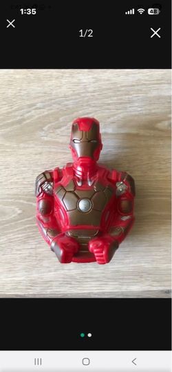 NEW Marvel Ironman Iron Man Piggy Bank Movie Comics Fan Decoration Education Learning
