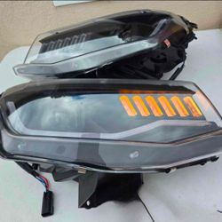 16-18 Chevrolet Camaro LED DRL Projector Headlights Luces Focos Micas Faros Faroles Headlamps Chevy
