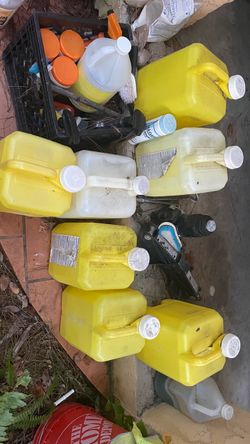Chlorine containers $6.00 EACH, CASH. TEXT FOR PRICES