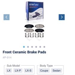 $30 Front Brakes Acura or Honda 