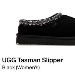 Ugg Tasman Slipper Black 8w 