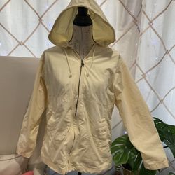 TOMMY BAHAMA LIGHT YELLOW LIND WINDBREAKER JACKET 