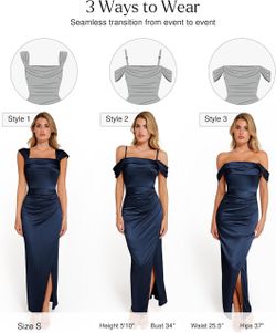Shapewear Off Shoulder Shine Ruched Sculpting Maxi Dress