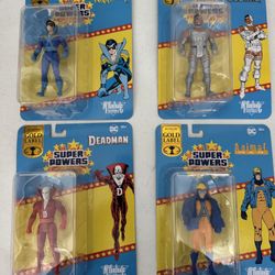 MCFARLANE SUPER POWERS COMPLETE SET WAVE 11 ANIMAL MAN CYBORG DEADMAN NIGHTWING