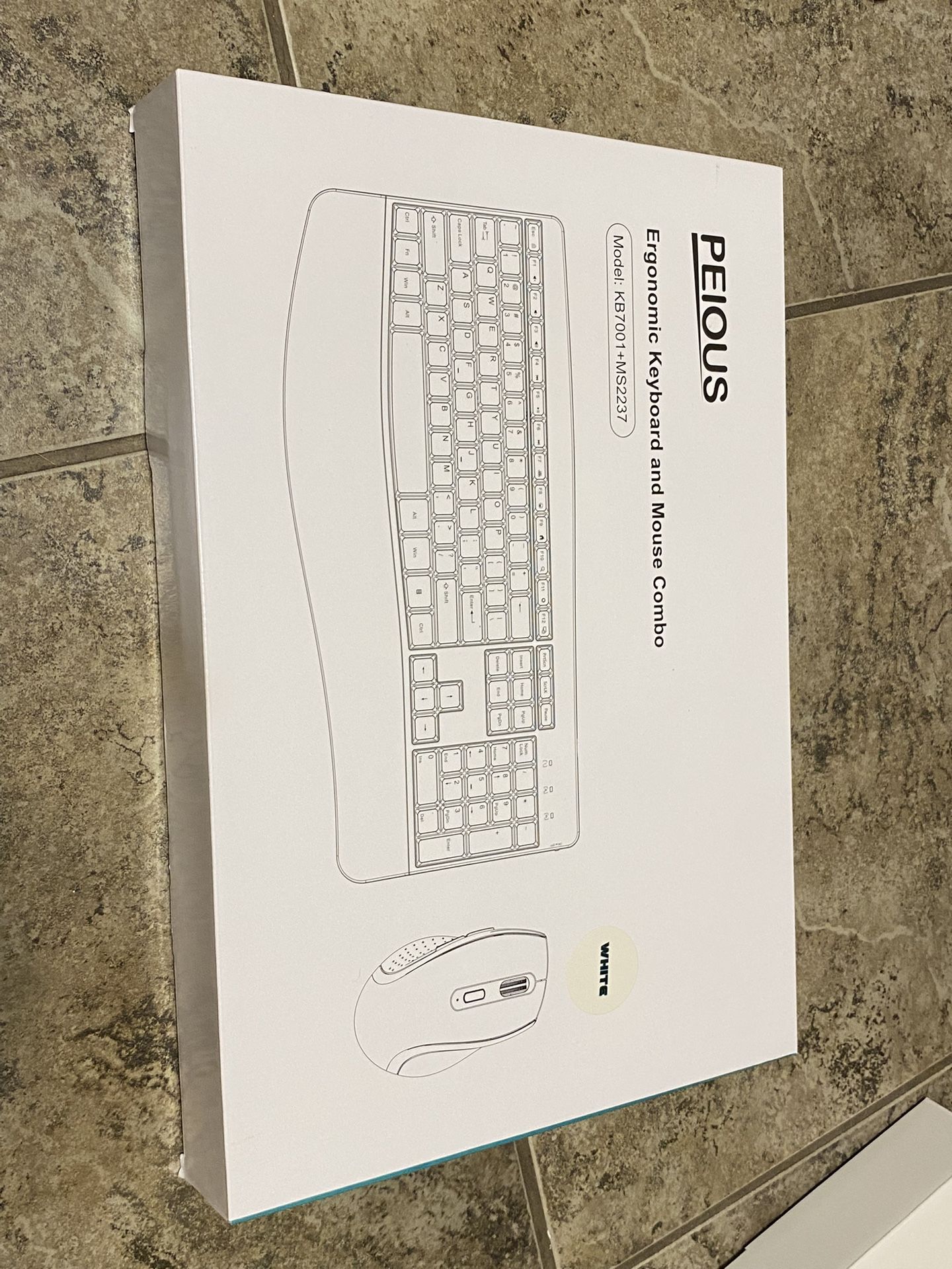 White Wireless Keyboard And Mouse