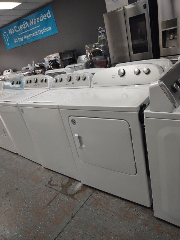 WHIRLPOOL WASHER 4.2 & DRYER SET SOIL LEVEL RINSE OPTIONS PRESOAK