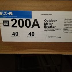 200 Amp Overhead panel 40 Space 