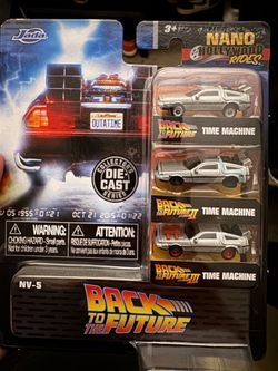Back to the future mini die cast cars