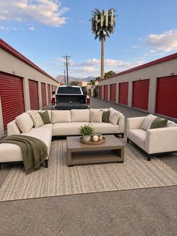 L-Sectional + Chair – $479