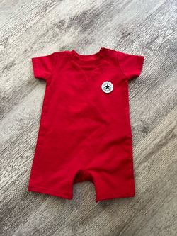 Converse Red baby romper newborn