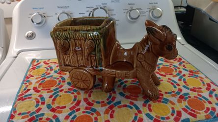 Cute donkey table decor to hang small shot glasses nice condition