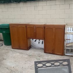 Big Kitchen Cabinets 250$ Takes All Real Wood