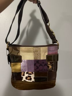 coach patchwork shoulder bag