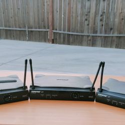 3 Shure UT UHF Wireless Receivers