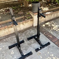 Adjustable Squat Stands / Barbell Rack – Heavy Duty Home Gym
